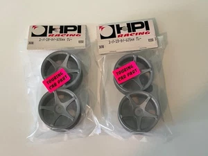Ruedas HPI 3698 Super Star 26MM Gris Nuevo en Paquete Nuevo en Lote Antiguo Tamiya Kyosho - Imagen 1 de 1