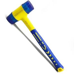 Double-Faced Rubber Mallet Hammer, Shockproof Anti-Slip Small Hammer, 30mm - Picture 1 of 6