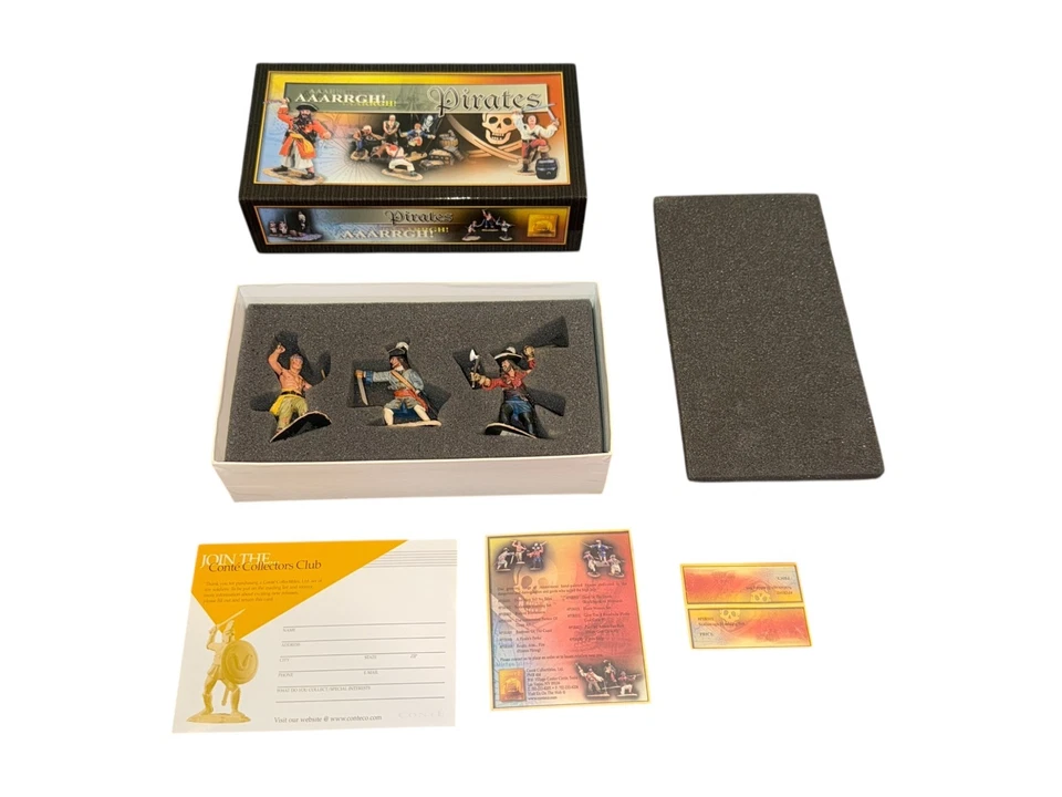 Juego de figuras de metal Conte Pirates #PIR002 Scalawags Slashing 54 mm Foto 1 de 4