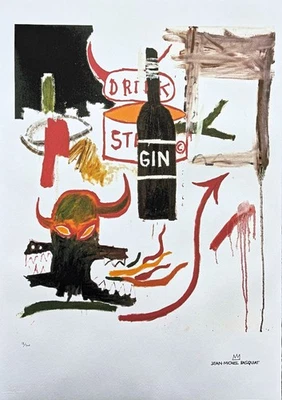 JEAN-MICHEL BASQUIAT - Sterno - firmado, numerado 18/300, 50x70cm Foto 1 de 4