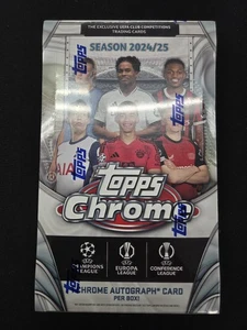 2024/25 Topps Chrome UEFA Club Competitions Soccer Factory Sealed Hobby Box!⚽️🚨 - Picture 1 of 2