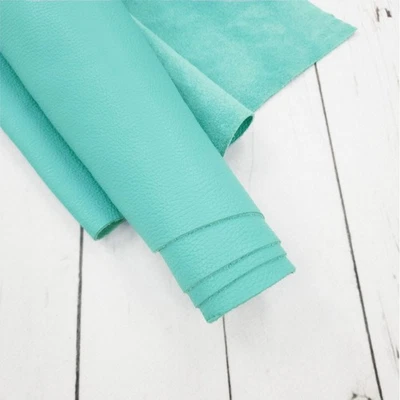 Turquoise Leather Cowhide Sides & Project 3–4 oz | Chrome | Handbag Fashion - Image 1 of 3