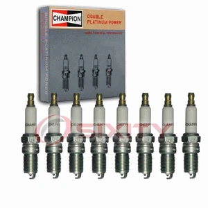 8 pc Champion Double Platinum Spark Plugs for 2014-2015 Mobility Ventures wp - Picture 1 of 5