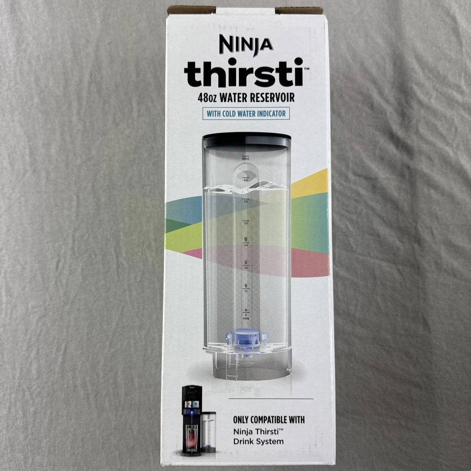 Ninja Thirsti 48oz Removable Water Reservoir & Leak-Proof Lid BLACK