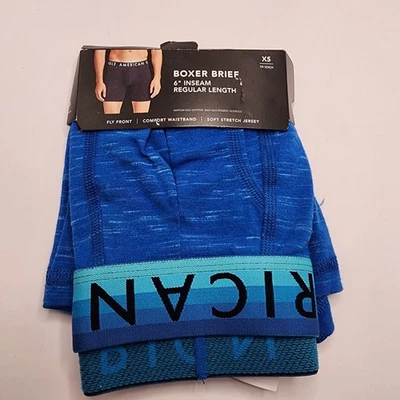Calzoncillo boxer American Eagle azul 6" nuevo con etiquetas talla Xs Foto 1 de 3