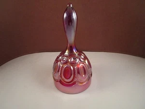Campana a mano vintage LE SMITH luna e stelle amberina carnevale vetro - Foto 1 di 6