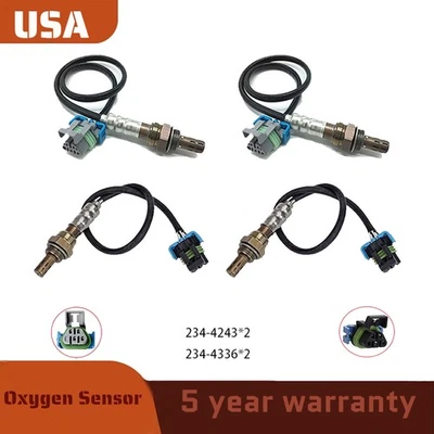 4 sensores de oxígeno para Chevrolet Express 1500 2500 GMC Savana 1500 3500 2008-2015 Foto 1 de 4