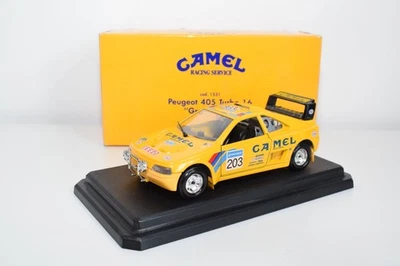 B88 1:24 BBURAGO BURAGO 1531 PEUGEOT 405 TURBO 16 GRAND RAID CAMEL VNMIB - Photo 1/4