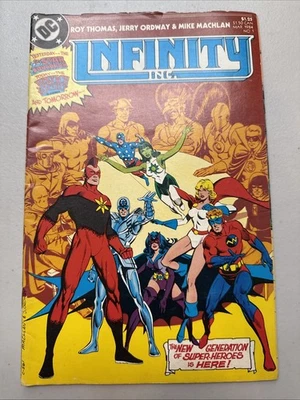 Infinity Inc #1 1984 DC Comics First Issue Superhero Team - Image 1 of 4