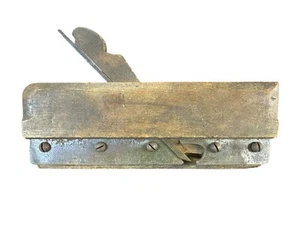 Antiguo avión de relleno móvil de madera y acero de A.C. Bartlett’s Ohio 7/8” herramienta EE. UU. - Imagen 1 de 9