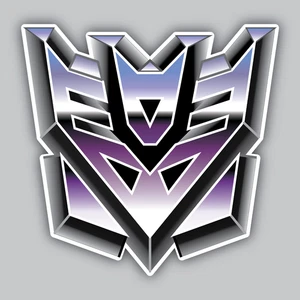 Transformer Decepticons Sticker/Decal -Megatron-StarScream -Barricade -ShockWave - Picture 1 of 2