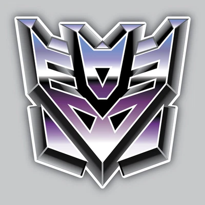 HASBRO Transformer Decepticons Sticker/Decal -Megatron-StarScream -Barricade -ShockWave