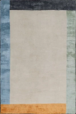 Hand Tufted Wool & Silk - Imi Sea The Rug Design Rug  Area Rug  All Size 9x12 - Image 1 of 4