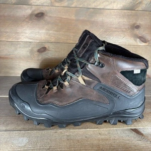 merrell fraxion shell 6 mens size 11.5 shoes brown insulated winter hiking boots - Picture 1 of 9