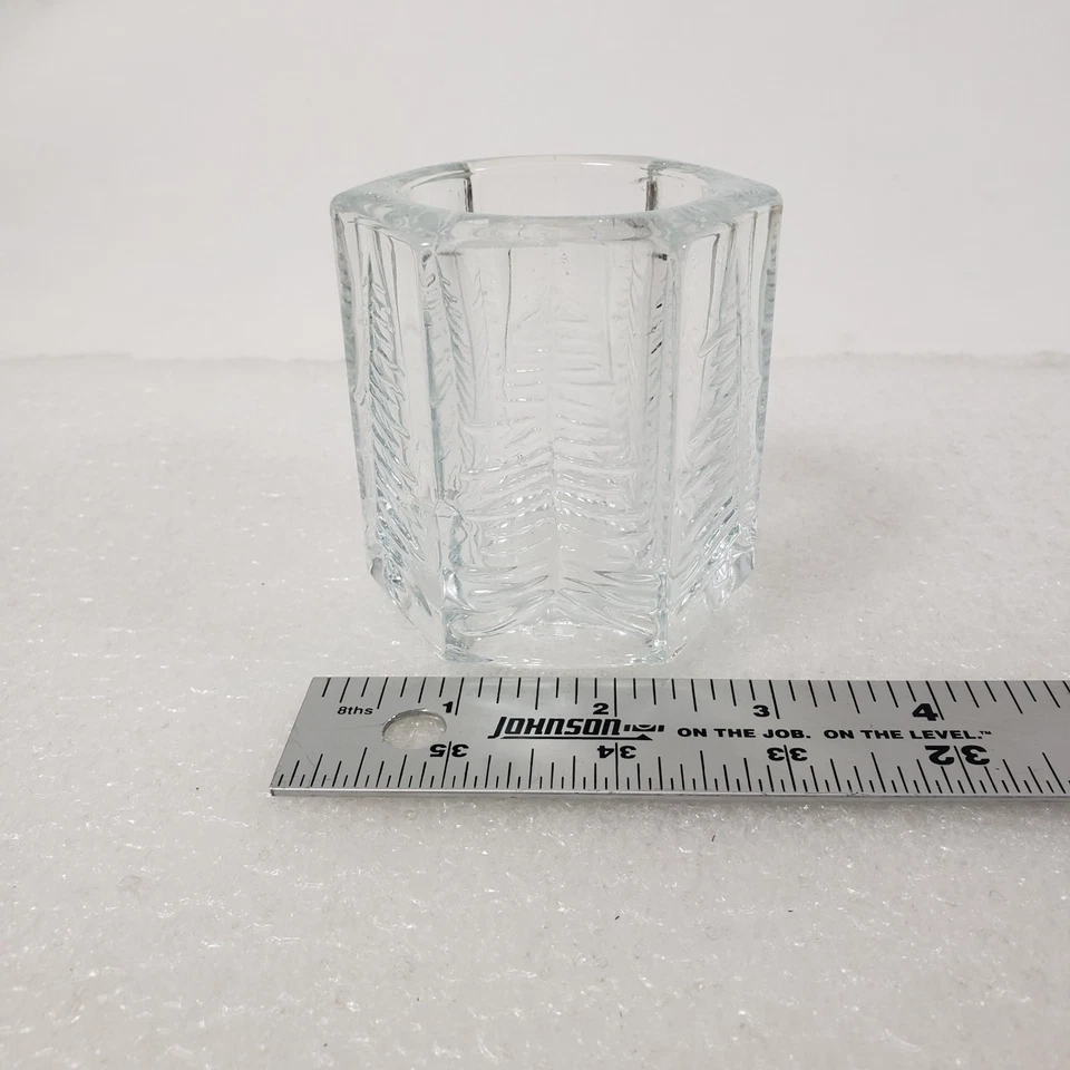 Studio Nova Crystal Winters Eve Christmas Holiday Trees Votive Candle Holder - Image 1 of 4