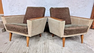 60er Vintage Sessel Retro 2x Easy Chair Danish 60s Loungesessel Mid Century H - Bild 1 von 11