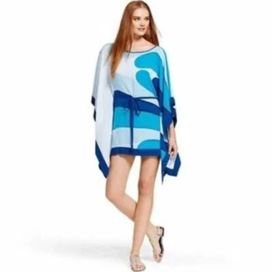 Women's Blue Marimekko for Target Poncho / Cover Up S/M sz S - Picture 1 of 8