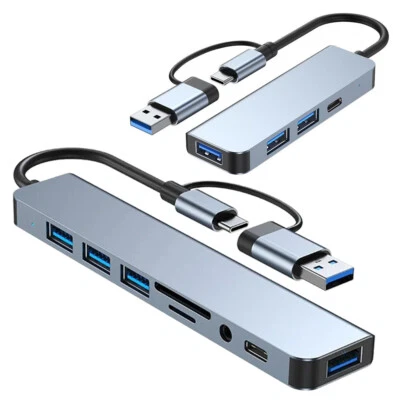  USB C/USB-A Hub Universal Laptop Docking Station USB HUB USB 3.0 USB 2.0 - Image 1 of 4