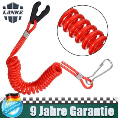 Notstopschalter Außenborder Reißleine Quickstop Stop-Schalter für Yamaha Honda - Bild 1 von 4