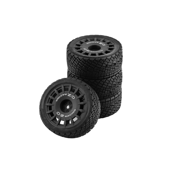 SpeedTek RC 46/67 Un-Mounted Non-Belted On Road Tires (4) (Black) (15-Spoke) - Image 1 of 1