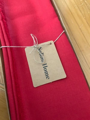 Set of 4 Cherry Fringe  Linen Placemats NEW 14 x 19 SHIPS FAST - Image 1 of 2