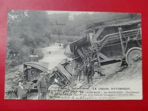 CPA 23 AUBUSSON - Ste MADELEINE - Déraillement d'un Train de Voyageurs 1914 - Imagen 1 de 2