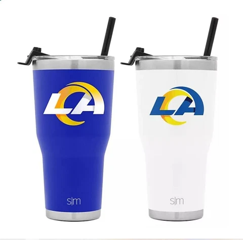 2 - 32oz Los Angeles Rams Simple Modern Cruiser Tumblers Cover