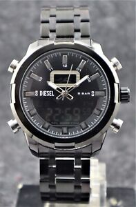 Beautiful Diesel Men-Black Dial Stainless Steel Quartz Wrist watch