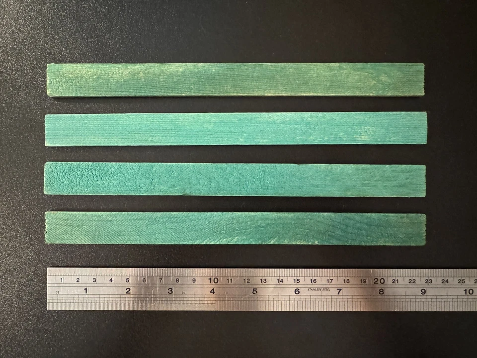 "Lote de piezas de repuesto de listones de techo verdes de 9"" de 4 troncos Playskool Lincoln 1978" Foto 1 de 1