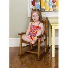 Jack Post Oak Childrens Patio Rocker Outdoor Indoor Furniture Kid Rocking Chair