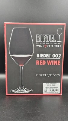 Pack of 2 Riedel 002 Red Wine Glasses 6422/02-2 New - Image 1 of 4