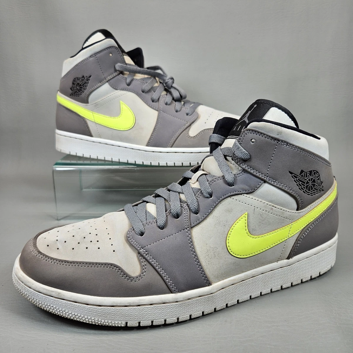 Jordan 1 Mid Gunsmoke Volt | eBay