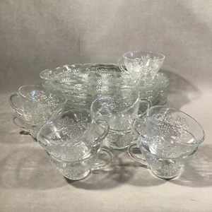 PV07491 Vintage Anchor Hocking GRAPE & LEAF ServaSnack Lote - 14 piezas - Imagen 1 de 10