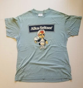 Vintage 80s Alka-Setzer NASCAR Racing Single Stitch T-Shirt Size L Jimmy Means - Picture 1 of 8