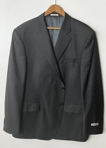 #922 Peter Millar Flynn Solid Gray Blazer Suit  Jacket Size 48 R - Picture 1 of 8