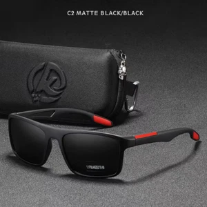 KDEAM rechteckige Sonnenbrille ultraleicht Herren polarisiert TAC 1,1 mm verdickte Gläser - Bild 1 von 6
