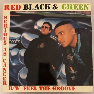 RED BLACK & GREEN – SERIOUS AS CANCER / FEEL THE GROOVE - VINYL LP VG+ - A26 - Image 1 of 2
