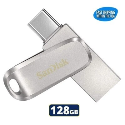 Sandisk Ultra Dual Drive Luxe 128GB USB 3.1 Type A & Type C Flash Drive - Image 1 of 4
