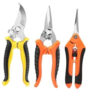 3 Pack Garden Pruning Shears, Stainless Steel Garden Shears, Gardening Shears,  - Picture 1 of 7