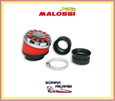 0413527 - Filtro Aria RED Filter E13 MALOSSI Inclinato 25° imbocco Ø 42/50/60 mm