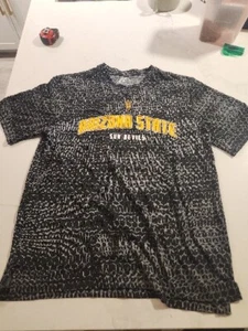 RUSSELL ARIZONA STATE SUN DEVILS SHIRT MENS SIZE M BLACK GRAY ATHLETIC (38-40) - Picture 1 of 12