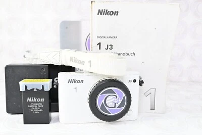 Nikon 1 J3 Gehäuse in Weiß - 5149 Klicks - #GT24 - 12 Monate Gewährleistung - Bild 1 von 4