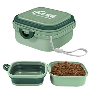 Collapsible Dog Water Bowl, Portable Dog Bowl for Traveling, 2-in-1 Pet Food  - Picture 1 of 5