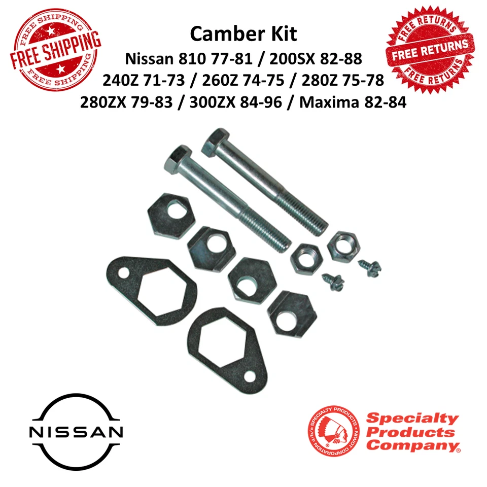 Kit de inclinación delantera SPC +/- 0,75 grados ajustable Gama para Nissan Máxima, 200SX, 300ZX Foto 1 de 4