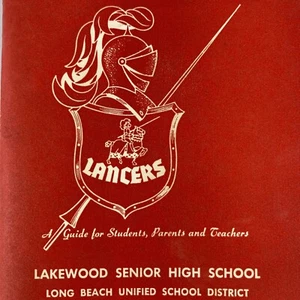 1958-1959 Lance Points Lakewood Senior HS Student Handbook Long Beach California - Picture 1 of 5