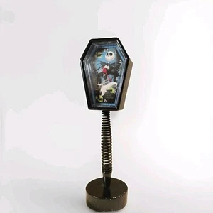 Tim Burton Nightmare Before Christmas coffin Clock moving spring stand & alarm - Picture 1 of 11