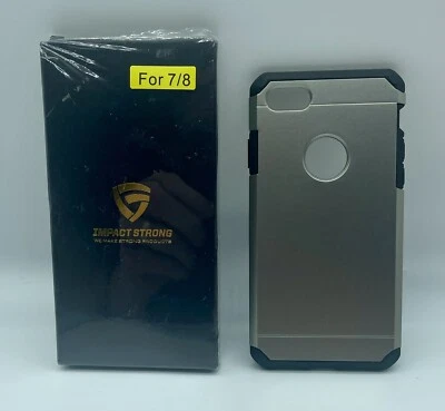 Funda iPhone 7/8 Impacto Fuerte Pistola Color Metal Delgada Protección Retro Resistente Foto 1 de 4