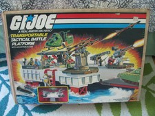 VINTAGE HASBRO GI JOE 1985 TRANSPORTABLE TACTICAL BATTLE PLATFORM COMPLETE w BOX