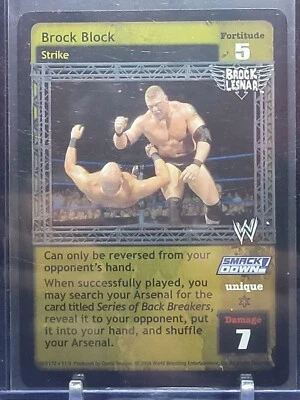 WWE RAW Deal Brock Block Foil Card - Image 1 of 2