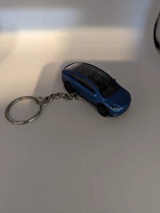 tesla model x Blue Model Keychain Keyring Brand New - Picture 1 of 2